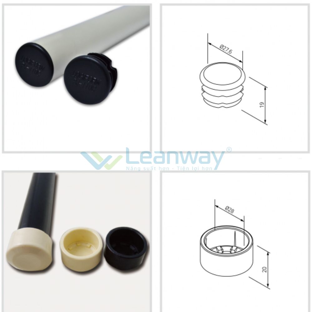 Nắp bịt ống thép bọc nhựa