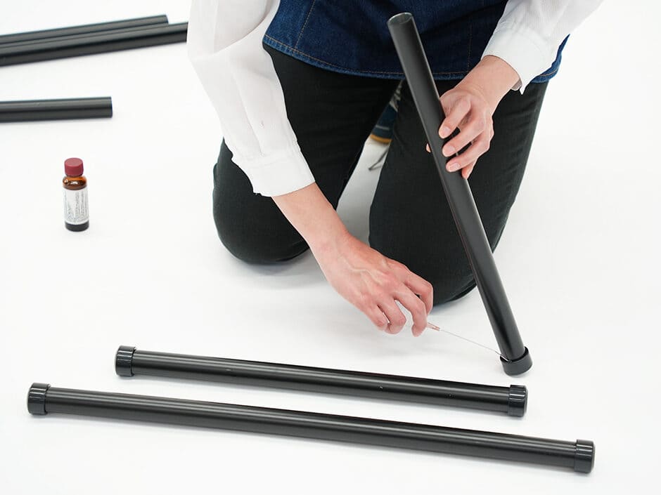 Lắp ráp nhựa bịt đầu